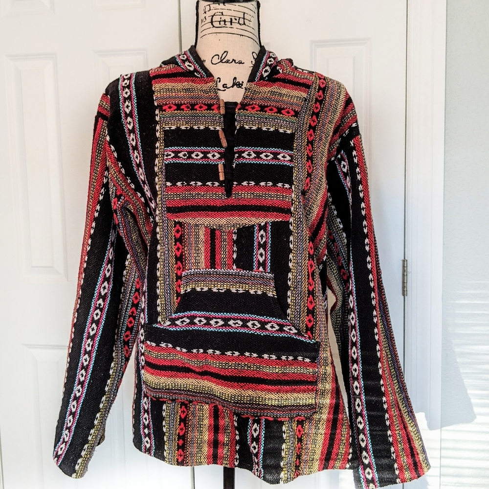 Hippie Hoodie Aztec Festival Cardigan